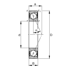 SS B71921-E-2RSD-T-P4S, {(dio)(ji)Ɍ(du)b|  = 25ɂ(c)ܷǽ|ƹ