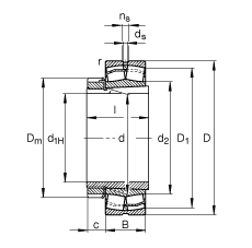 {(dio)ĝLS 22319-E1-K + H2319, (j) DIN 635-2 (bio)(zhn)Ҫߴ, F׺;o