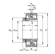 {(dio)ĝLS 22256-B-K-MB + H3156X, (j) DIN 635-2 (bio)(zhn)Ҫߴ, F׺;o