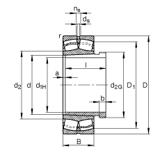 {ĝLS 23136-E1A-K-M + AH3136A, (j) DIN 635-2 ˜ʵҪߴ, F׺ж